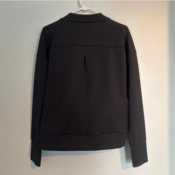Athleta Long Sleeve Mock Neck Pullover, Black, Women's Size Small - Picture 5 of 5
